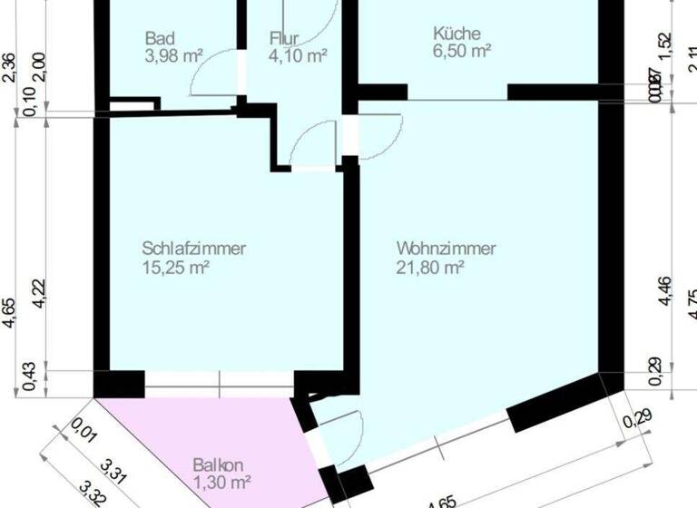 Wohnung zum Kauf 139.000 € 2 Zimmer 52,9 m² 4. Geschoss Stöcken Hannover 30419