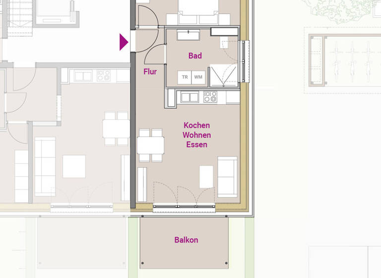 Wohnung zum Kauf 267.900 € 2 Zimmer 51,8 m²<br/>Wohnfläche 1.<br/>Geschoss Roth Roth 91154