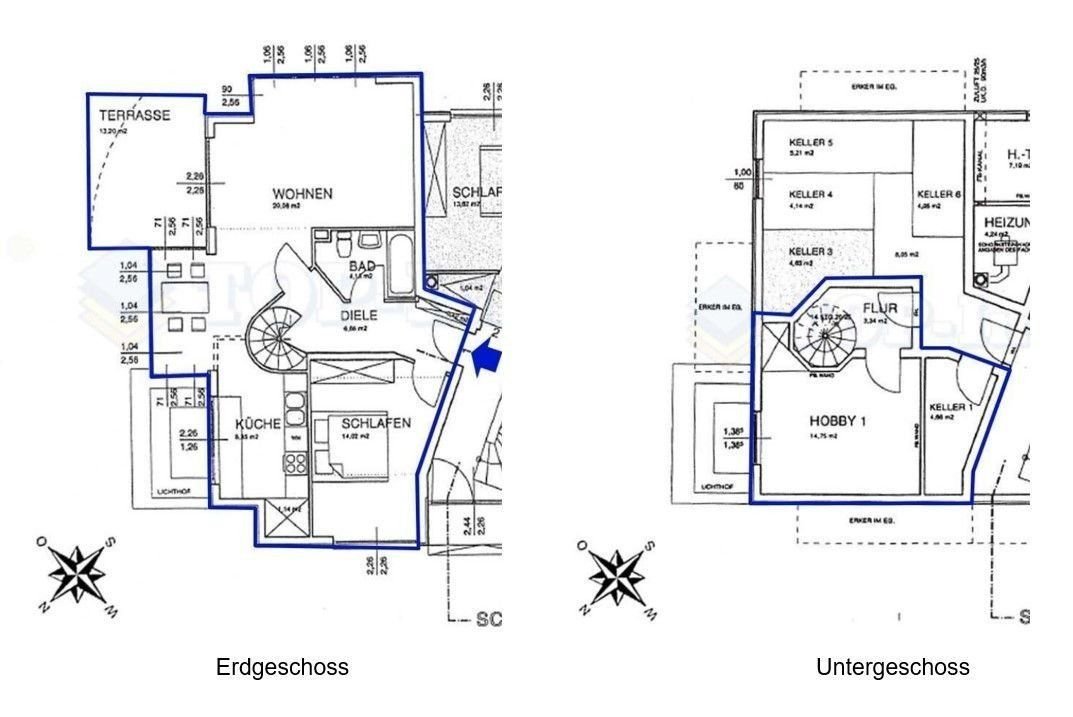 Wohnung zum Kauf provisionsfrei 259.000 € 3 Zimmer 78,8 m²<br/>Wohnfläche 2.<br/>Geschoss Niederschönhausen Berlin 13156