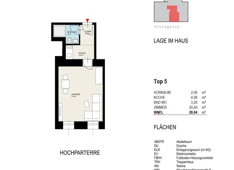 Studio zum Kauf - Erstbezug 179.000 € 1 Zimmer 29,8 m² 1. Geschoss Wien 1160