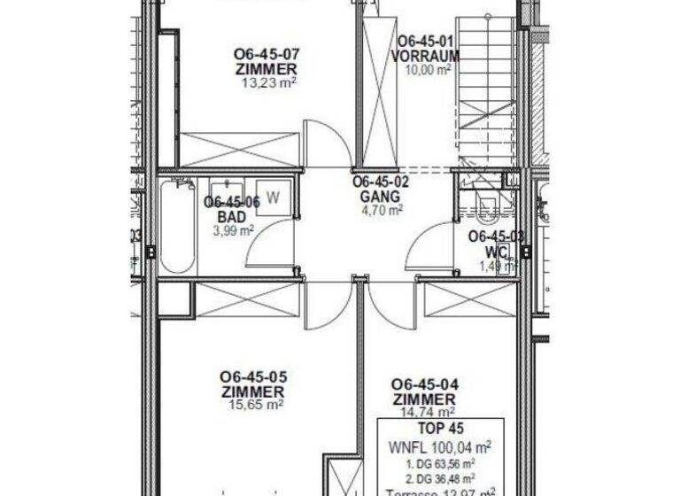 Wohnung zur Miete 1.527 € 4 Zimmer 100 m² 3. Geschoss Wien 1100