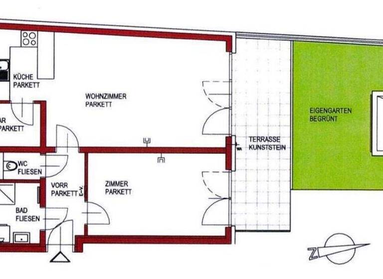 Wohnung zur Miete 813 € 2 Zimmer 59 m² Wien 1170