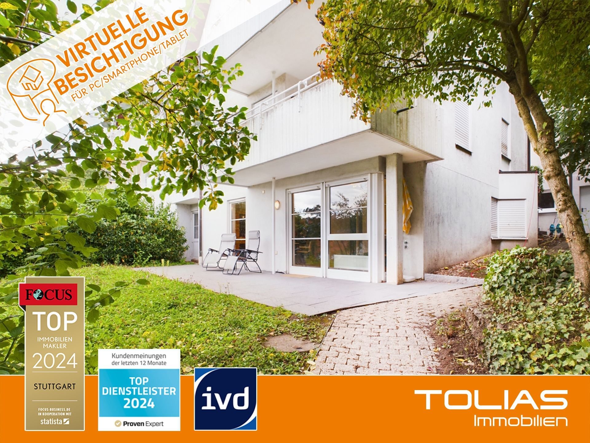 Terrassenwohnung zum Kauf 395.000 € 2 Zimmer 75 m²<br/>Wohnfläche Botnang - Süd Stuttgart/ Botnang 70195