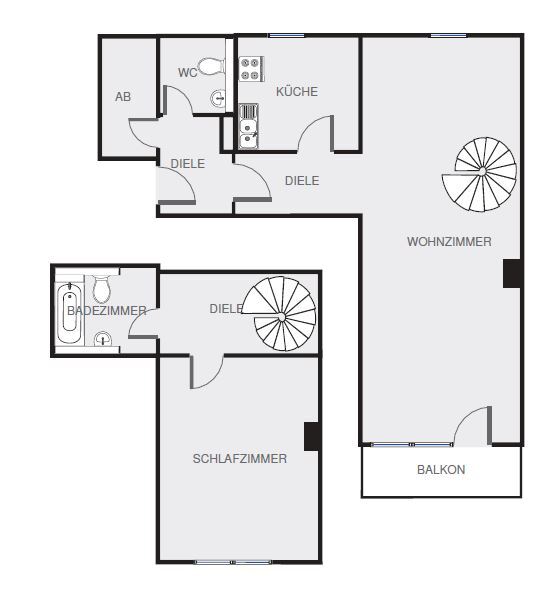 Maisonette zur Miete 1.096 € 2 Zimmer 96,4 m²<br/>Wohnfläche 5.<br/>Geschoss 01.02.2025<br/>Verfügbarkeit Galvanistr. 36 Hummelstein Nürnberg 90459