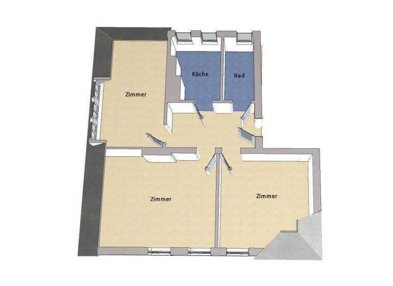 Wohnung zum Kauf 229.000 € 3 Zimmer Hennigsdorf 16761