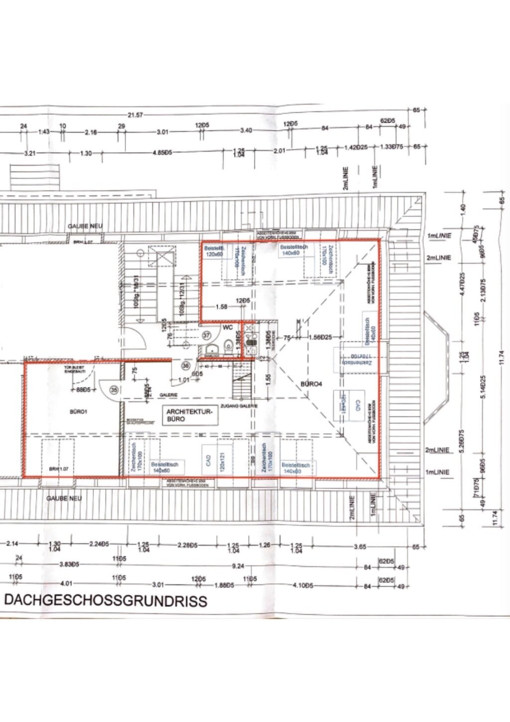 Bürofläche zur Miete provisionsfrei 1.900 € 2 Zimmer 100 m²<br/>Bürofläche Curtiusstraße 11 Burgtor / Stadtpark Lübeck 23568