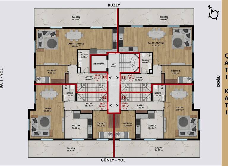 Wohnung zum Kauf 194.000 € 4 Zimmer 110 m² EG Antalya 07070