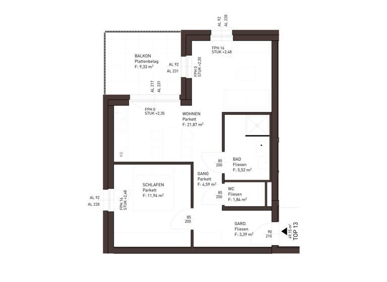 Wohnung zum Kauf - Erstbezug 328.472 € 2 Zimmer 49,2 m² Altmünster 4813