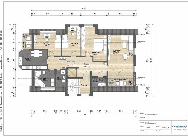 Wohnung zum Kauf 299.000 € 4 Zimmer 106 m²<br/>Wohnfläche Dachgeschoss, 2.<br/>Geschoss Lockwitz Dresden 01257