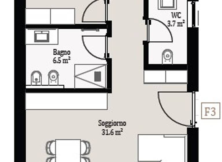 Wohnung zum Kauf - Erstbezug 398.000 € 3 Zimmer 89 m² Affi