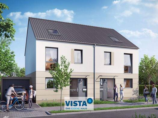 Doppelhaushälfte zum Kauf - Neubau 442.700 € 4,5 Zimmer 129 m² 208 m² Grundstück Gebgernstraße 3 Langenlonsheim 55450