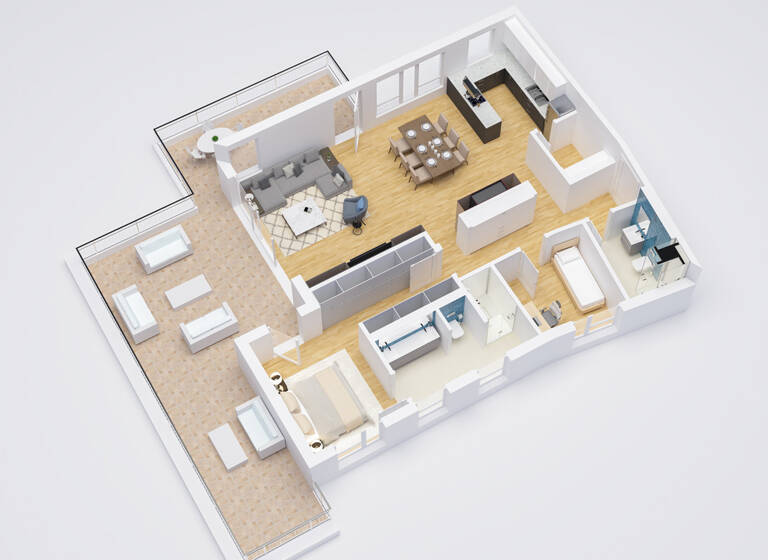 Penthouse zum Kauf - Erstbezug 575.178 € 3 Zimmer 130,7 m² Ensheim Saarbrücken / Ensheim 66131