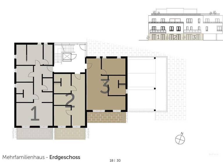 Terrassenwohnung zum Kauf - Erstbezug 323.000 € 2,5 Zimmer 68 m² 3. Geschoss Alte Heerstraße 94 Rohrsen Hameln / Rohrsen 31789