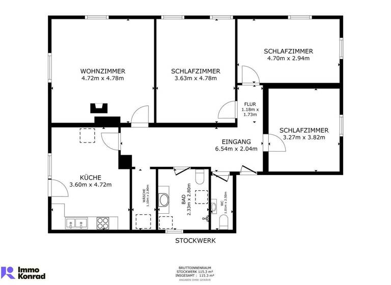 Wohnung zum Kauf 330.000 € 4 Zimmer 110,9 m² 1. Geschoss Riedernstraße 7 Ötztal-Bahnhof 6430