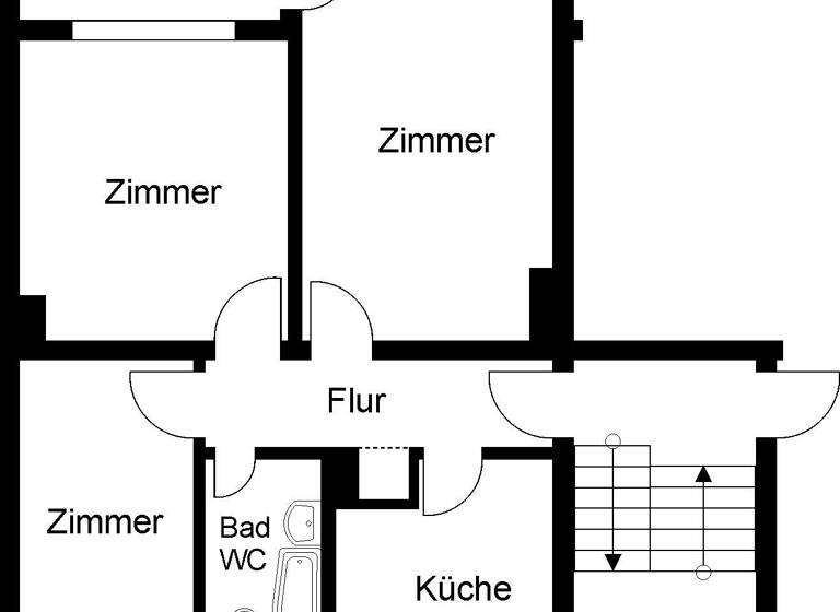 Wohnung zur Miete 368 € 3 Zimmer 61,3 m² 3. Geschoss frei ab 01.06.2026 Friedrich-Ebert-Str. 48 Bad Salzgitter 38259