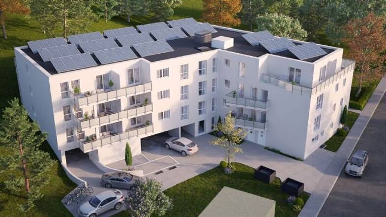 Wohnung zum Kauf - Neubau provisionsfrei 483.300 € 2 Zimmer 69,3 m² 2. Geschoss Bahnhofstraße 23 Mering Mering 86415