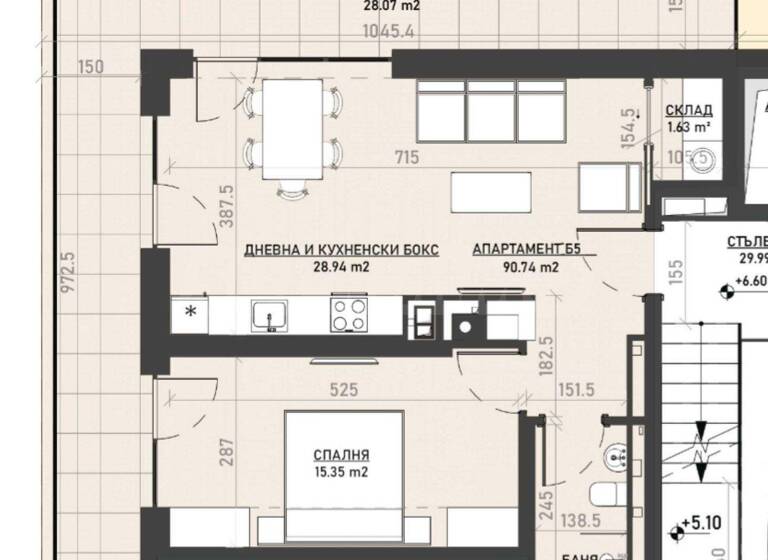 Studio zum Kauf 219.300 € 2 Zimmer 102,1 m² Sofia