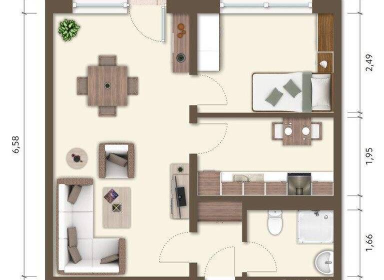 Wohnung zur Miete 300 € 2 Zimmer 45 m² EG frei ab 01.03.2026 L.-Herrmann-Straße 71/0005 Ernsee Gera 07548