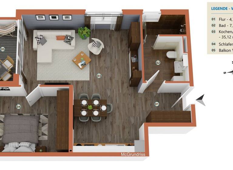 Wohnung zum Kauf - Erstbezug 349.000 € 65,7 m² sinzerstrasse 40 Nennig Perl 66706