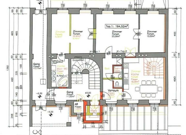 Wohnung zum Kauf 1.100.000 € 5 Zimmer 194,5 m² Scheidlstraße Wien 1180