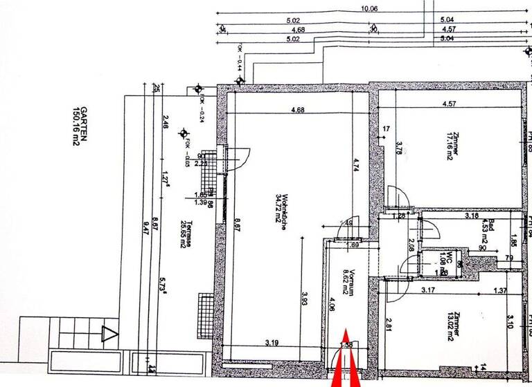 Wohnung zur Miete 1.220 € 3 Zimmer 80 m² Baden 2500