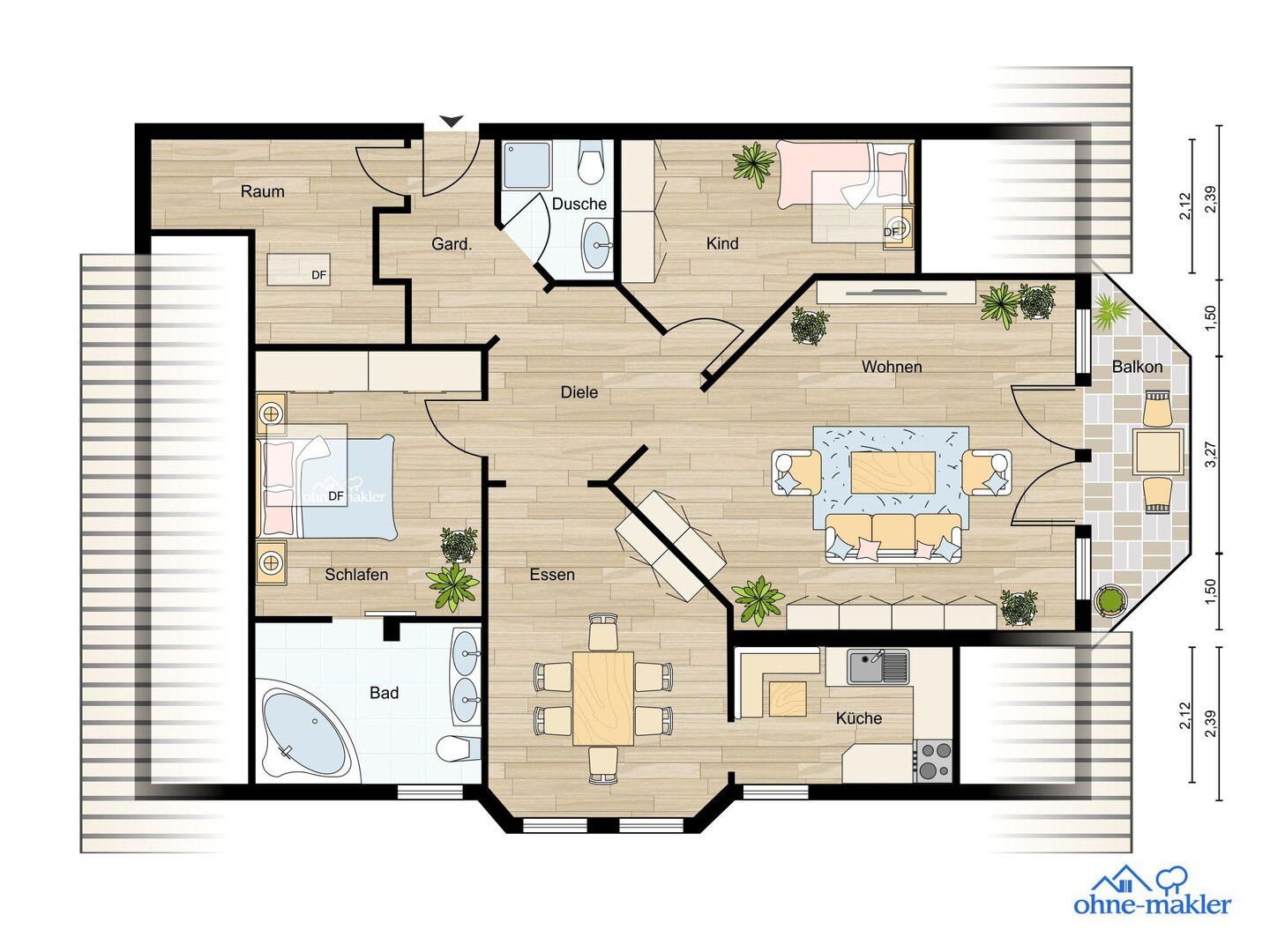 Wohnung zur Miete 1.250 € 4,5 Zimmer 104 m²<br/>Wohnfläche 1.<br/>Geschoss Zum Taubengarten 54 Gelnhausen Gelnhausen 63571