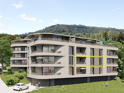 Wohnung zum Kauf - Erstbezug provisionsfrei 469.500 € 3,5 Zimmer 81,8 m² 1. Geschoss frei ab sofort Bergseestraße 110 Bad Säckingen 79713