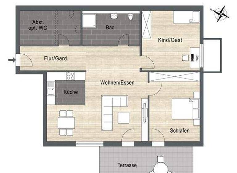Wohnung zum Kauf 459.015 € 3,5 Zimmer 93 m² 1. Geschoss Sulzfeld 75056