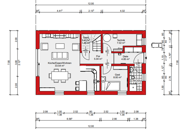 Doppelhaushälfte zum Kauf 435.000 € 5 Zimmer 127 m² 710 m² Grundstück Arnstein 97450
