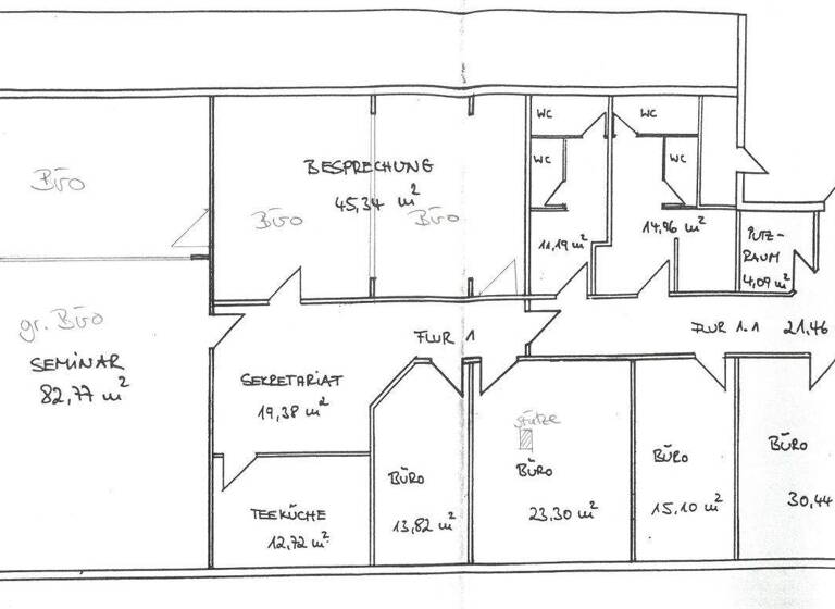 Bürofläche zur Miete provisionsfrei 4.150 € 8 Zimmer 294,6 m² Bürofläche Marburg 35039