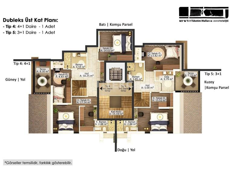 Maisonette zum Kauf 270.000 € 4 Zimmer 170 m² 8. Geschoss Antalya 07050