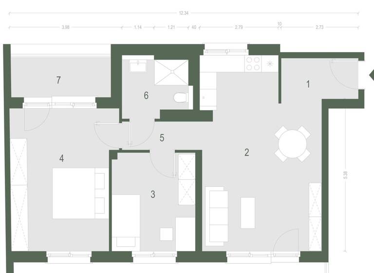 Penthouse zur Miete 1.890 € 3 Zimmer 69,8 m² Geschoss 4/5 frei ab sofort Pasewalker Straße 96 Französisch Buchholz Berlin 13127