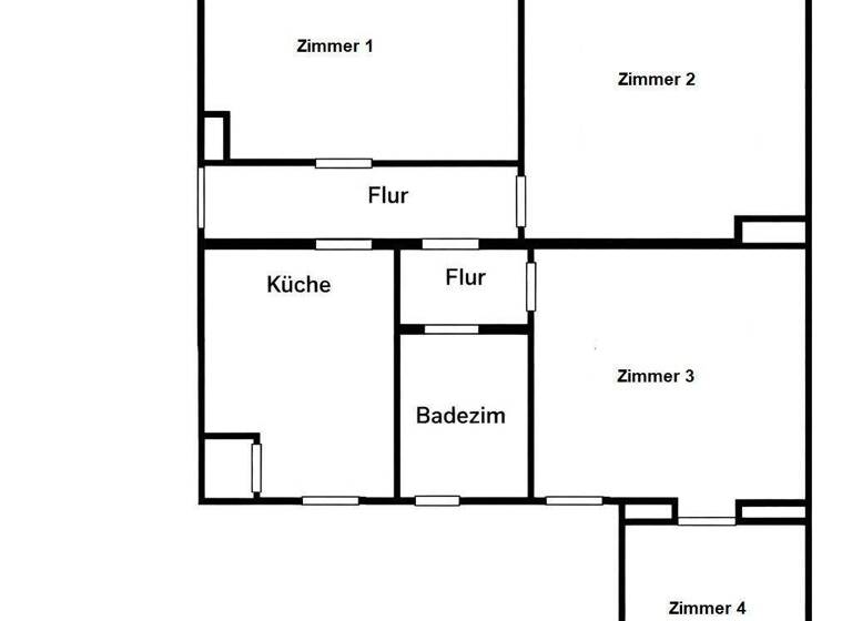 Wohnung zur Miete 790 € 4 Zimmer 93 m² EG frei ab 01.03.2026 Innenstadt Dessau 06842