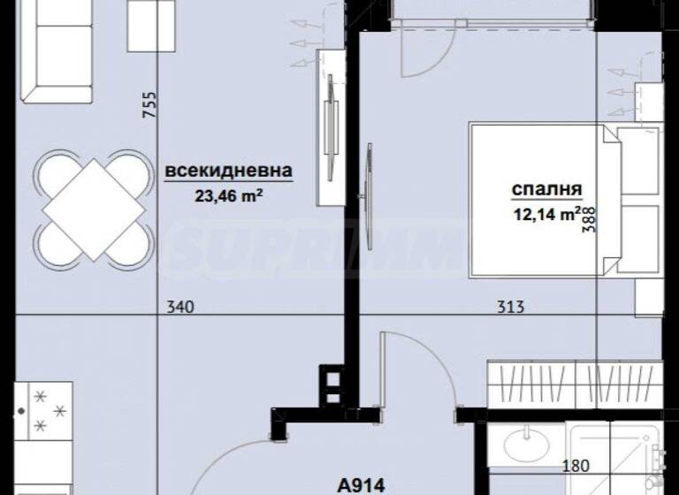 Studio zum Kauf 90.000 € 2 Zimmer 64,1 m² Burgas