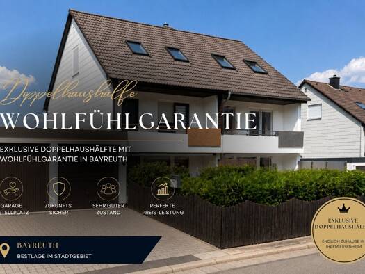 Doppelhaushälfte zum Kauf 415.000 € 5 Zimmer 120 m² 249 m² Grundstück frei ab sofort Roter Hügel Bayreuth 95445