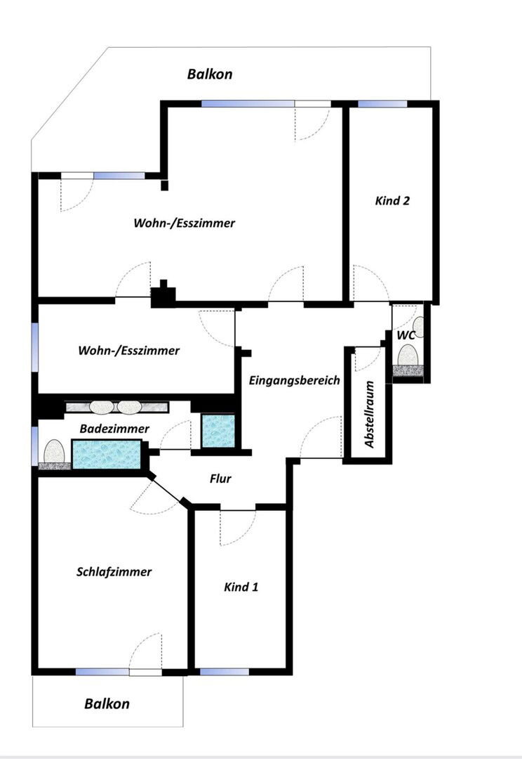 Wohnung zur Miete 1.120 € 4 Zimmer 111,9 m²<br/>Wohnfläche 2.<br/>Geschoss Spitalwaldstraße 8c Gunzenhausen Gunzenhausen 91710