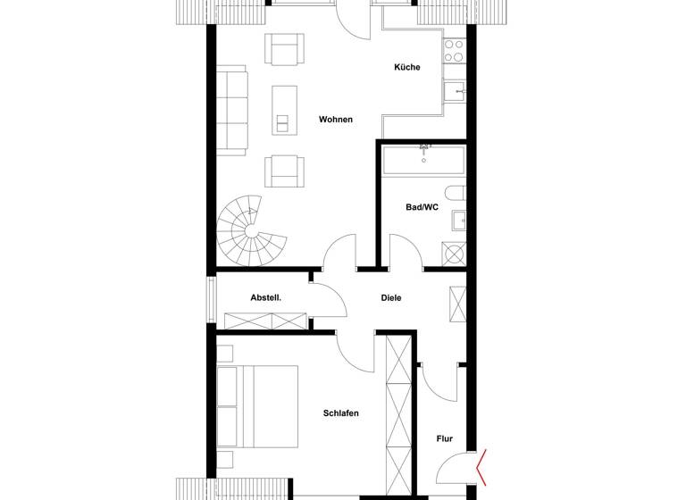 Wohnung zum Kauf 349.000 € 3 Zimmer 83 m²<br/>Wohnfläche 1.<br/>Geschoss Zingst Ostseeheilbad Zingst 18374