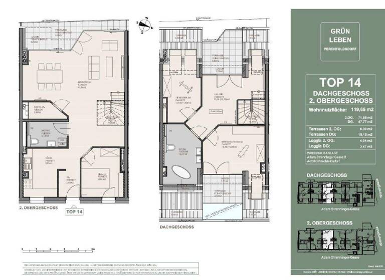 Maisonette zum Kauf 943.000 € 4 Zimmer 119,7 m² 2. Geschoss Adam-Strenninger-Gasse 2 Perchtoldsdorf 2380