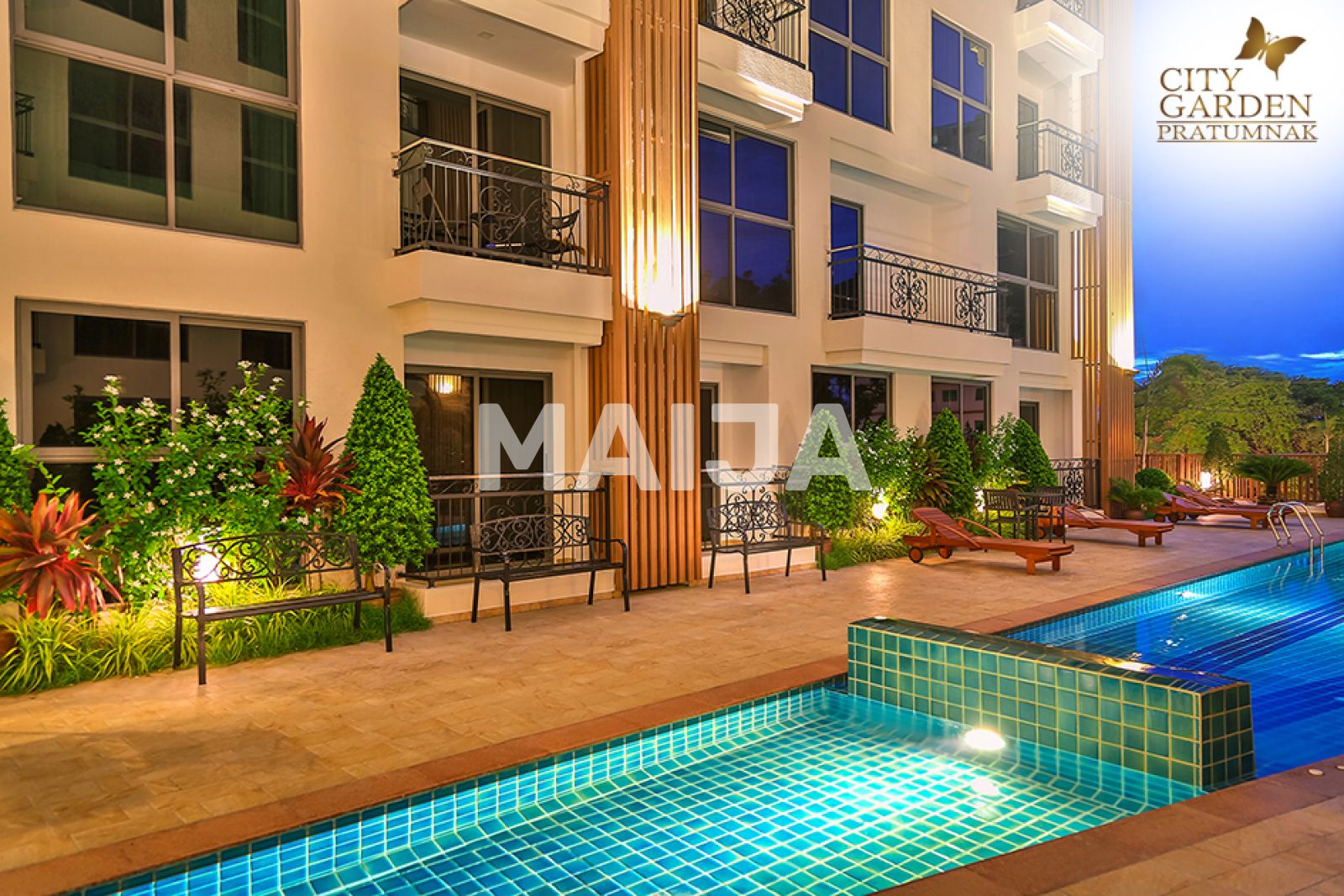 Studio zur Miete 595 € 3 Zimmer 65 m²<br/>Wohnfläche 8.<br/>Geschoss Phratamnak, Kasetsin Pattaya 20150