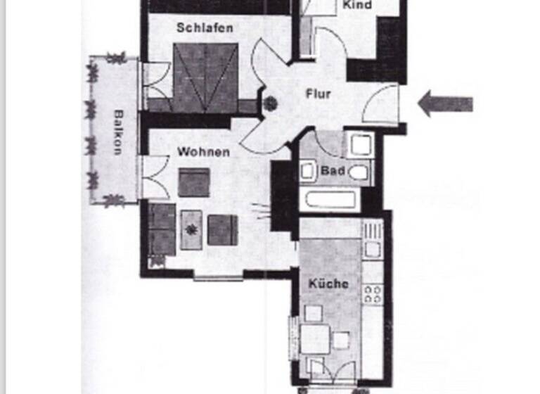 Wohnung zur Miete 1.350 € 3 Zimmer 64 m²<br/>Wohnfläche 1.<br/>Geschoss Kurfürstenstr. 15 Bad Reichenhall Bad Reichenhall 83435