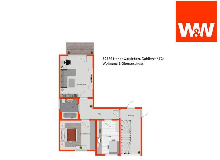 Wohnung zum Kauf 72.000 € 2 Zimmer 56 m² Hohenwarsleben 39326