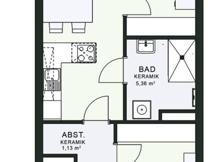 Wohnung zur Miete - Erstbezug 616 € 3 Zimmer 54,8 m² 3. Geschoss frei ab sofort Fröhlichgasse 23-35 Jakomini Graz 8010
