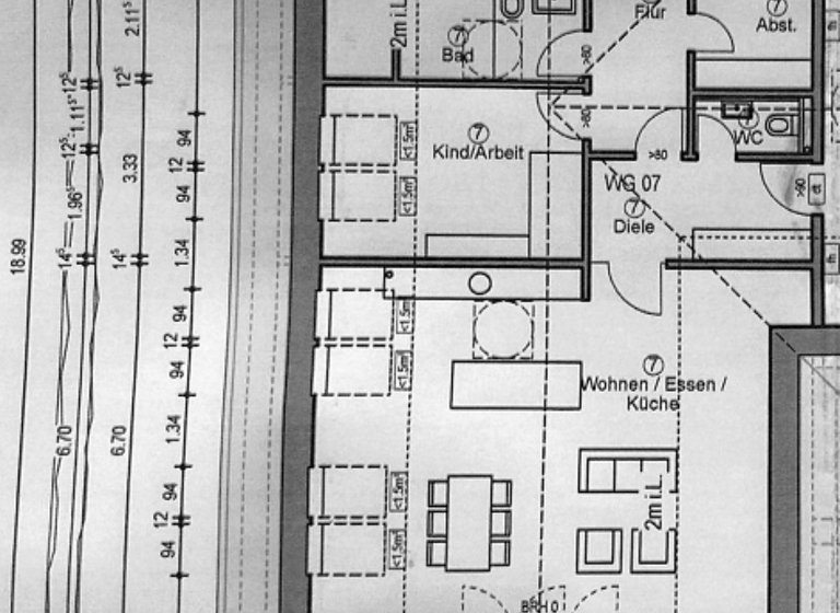 Penthouse zur Miete 1.358 € 3 Zimmer 108 m² Geschoss 2/3 frei ab sofort Rhede 46414