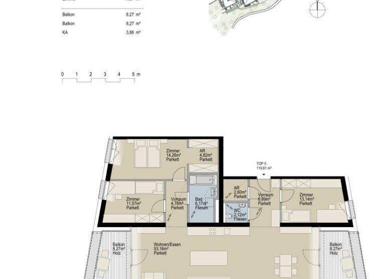 Wohnung zum Kauf - Erstbezug 746.550 € 4 Zimmer 119,6 m² 2. Geschoss Gerlos 200c Gerlos 6281