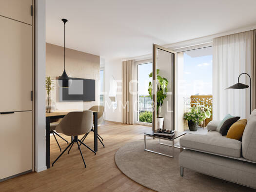 Wohnung zum Kauf - Erstbezug provisionsfrei 329.400 € 2 Zimmer 39 m² Ost Stuttgart Stuttgart-Ost 70190