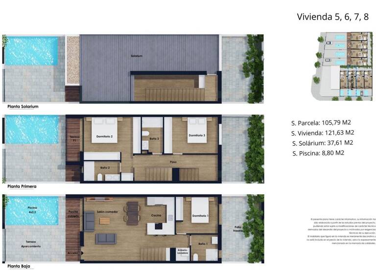 Doppelhaushälfte zum Kauf provisionsfrei 385.000 € 4 Zimmer 121 m² 105 m² Grundstück Avenida Avenida de Lo Monte Pilar de la Horadada 03190