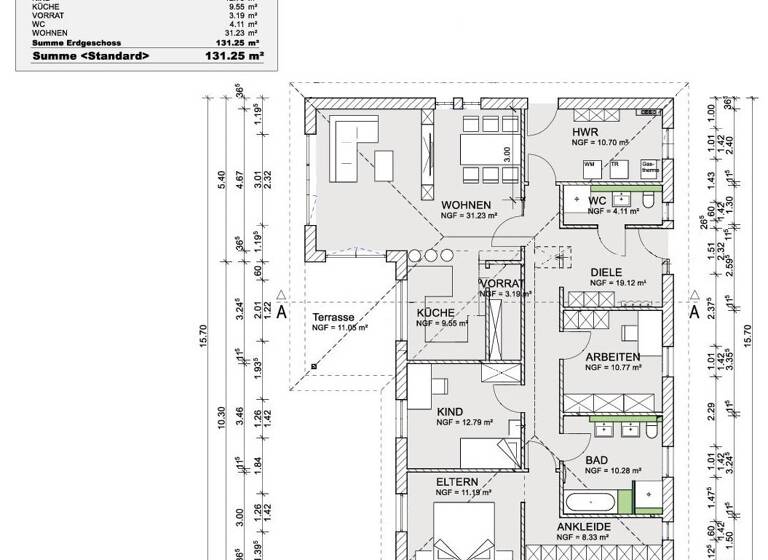 Bungalow zum Kauf 427.000 € 4 Zimmer 132 m² 650 m² Grundstück Proseken 23968