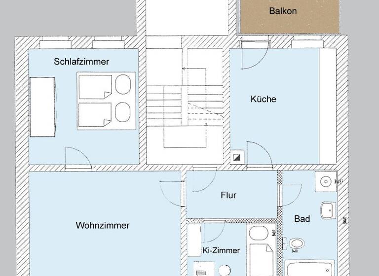 Wohnung zur Miete 510 € 3 Zimmer 78 m² 1. Geschoss frei ab sofort Niederplanitz Zwickau 08062