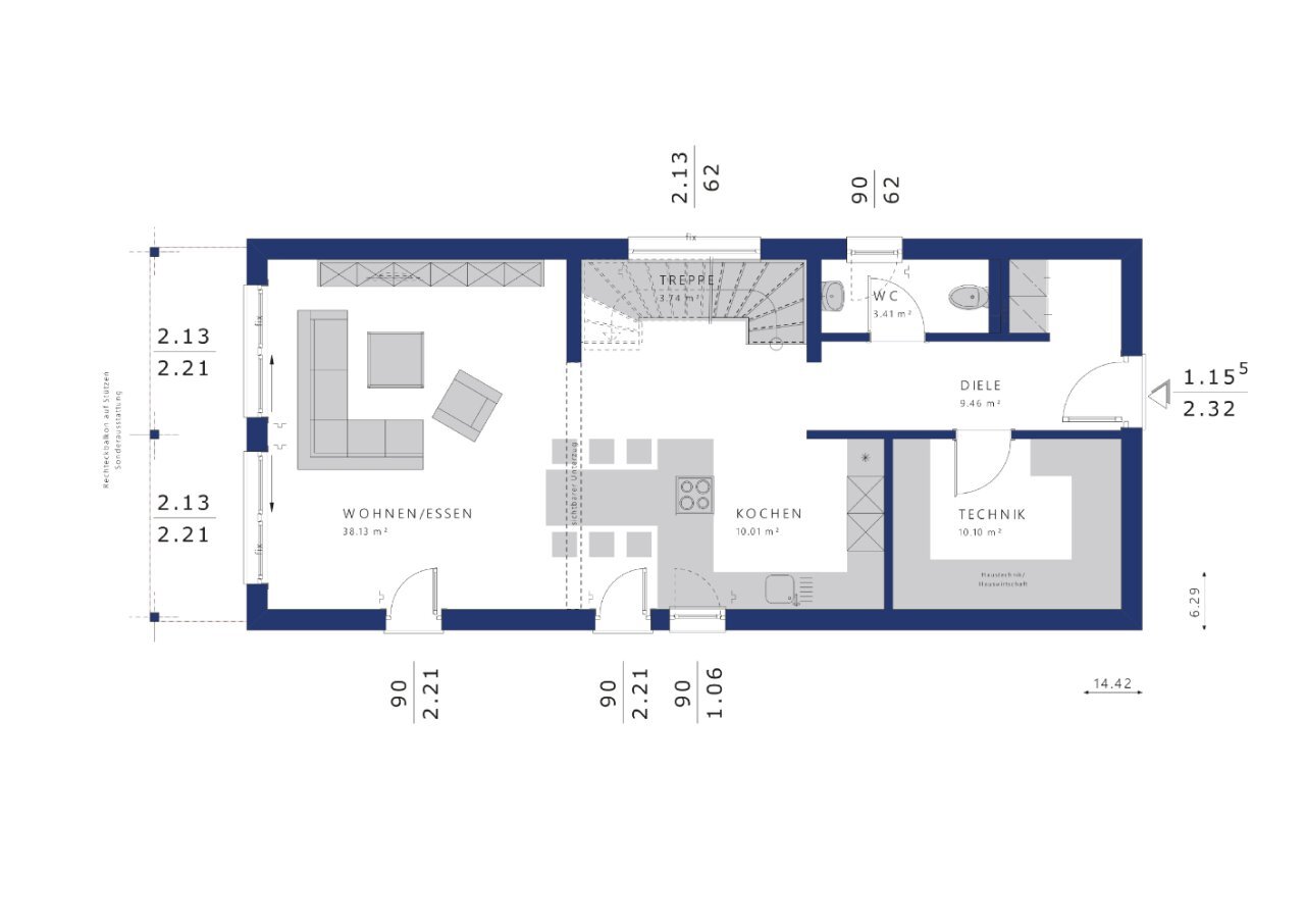 Einfamilienhaus zum Kauf provisionsfrei 547.800 € 4 Zimmer 148 m²<br/>Wohnfläche 700 m²<br/>Grundstück Hackenstedt Holle 31188