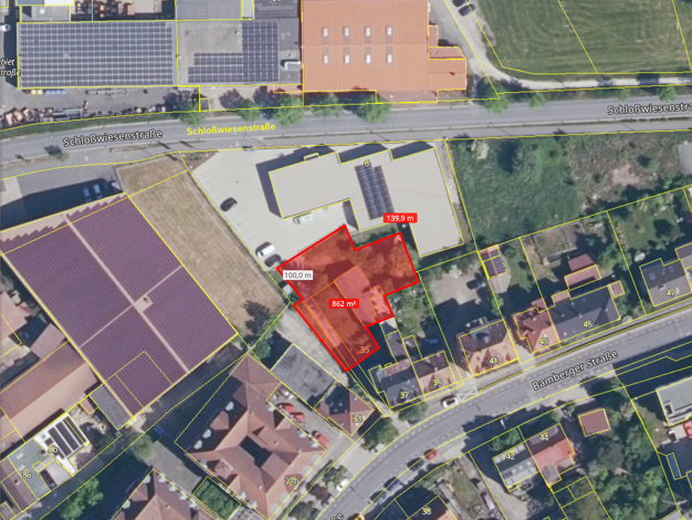 Grundstück zum Kauf provisionsfrei 239.000 € 862 m² Grundstück frei ab 01.01.2026 Bamberger Straße 37 Neustadt Neustadt an der Aisch 91413